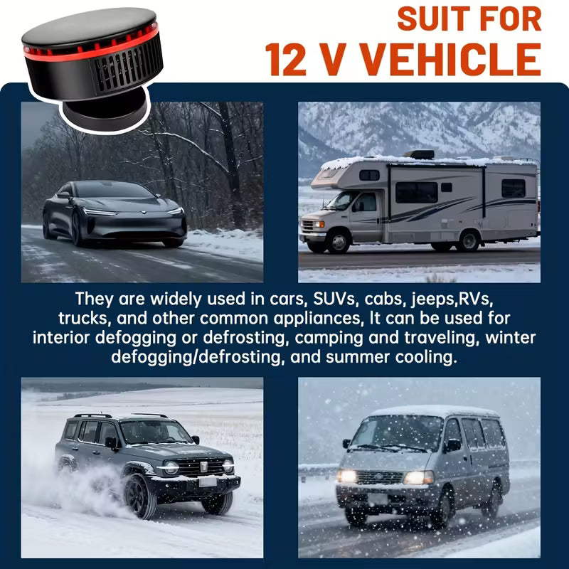Clear View, Warm Ride – The NexiHeat Dual-Function 12V Car Heater & Fan