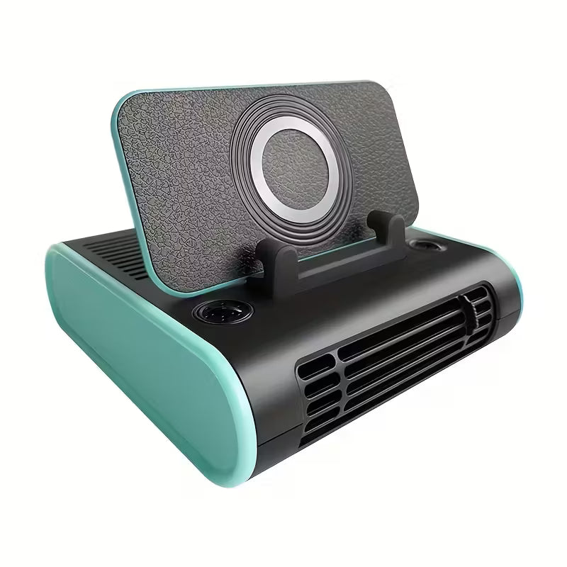 Cool, Fresh, and Smart – The All-in-One Car Fan with Aromatherapy & Phone Holder