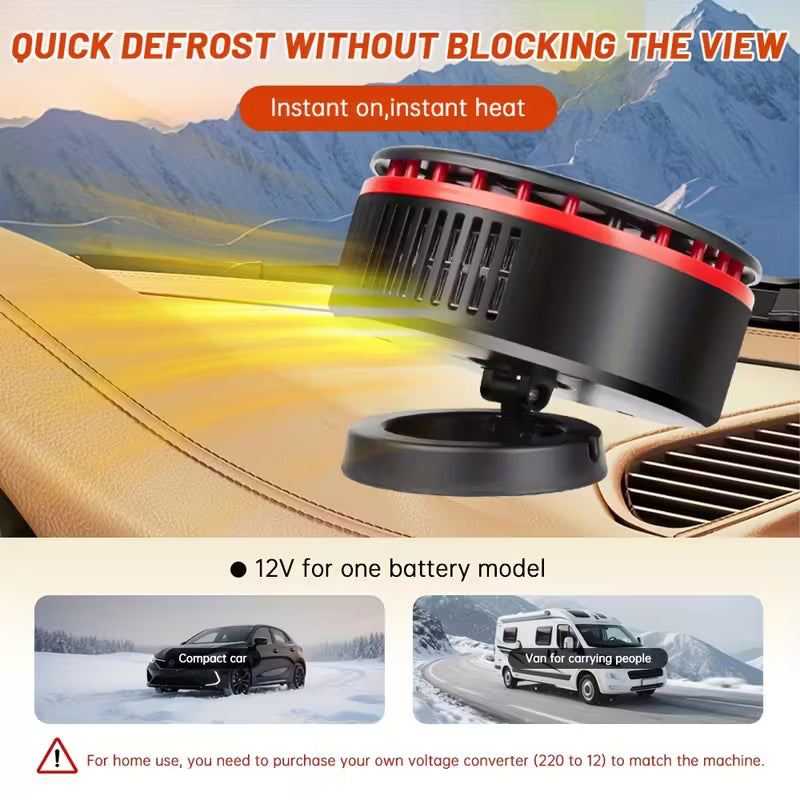Clear View, Warm Ride – The NexiHeat Dual-Function 12V Car Heater & Fan