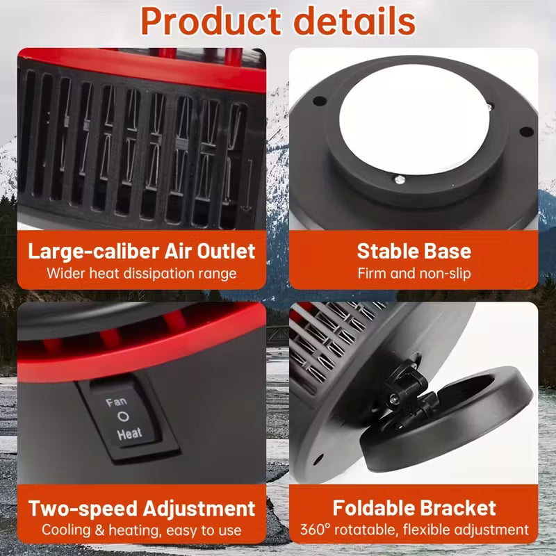 Clear View, Warm Ride – The NexiHeat Dual-Function 12V Car Heater & Fan