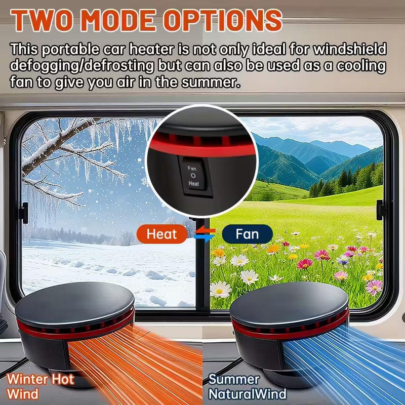 Clear View, Warm Ride – The NexiHeat Dual-Function 12V Car Heater & Fan