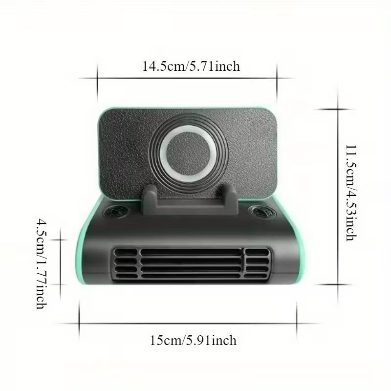 Cool, Fresh, and Smart – The All-in-One Car Fan with Aromatherapy & Phone Holder